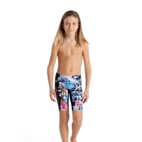 BOY'S SWIM JAMMER PLACEMENTI  BLACK-MULTI