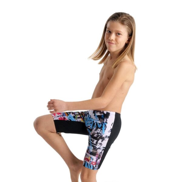 BOY'S SWIM JAMMER PLACEMENTI  BLACK-MULTI - Image 2