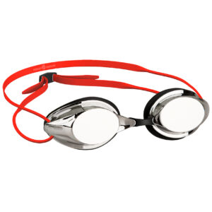 Mad Wave Streamline Mirror Racing Swimming Goggle Red